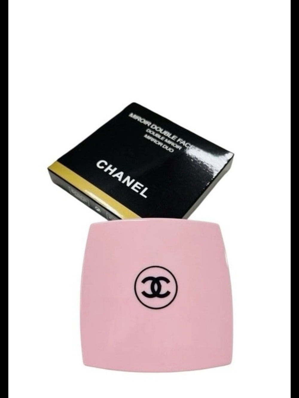 CHANEL Pink Compact Double-Faced Makeup Mirror